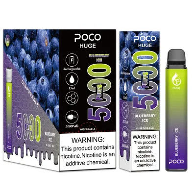 POCO Huge 5000 Puff одноразовая вейп-ручка E сигарета 15 мл емкость бака