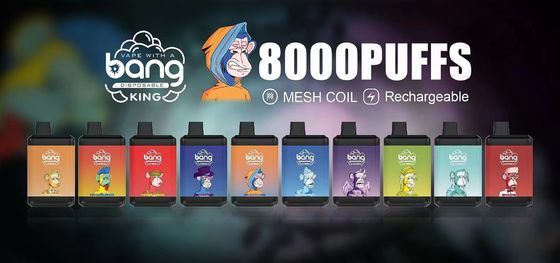 Ручка 650mAh короля 8000 устранимая Vape челки с E-жидкостью 16ml