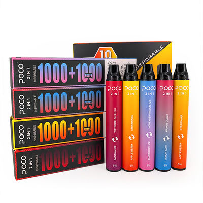 POCO 2 в 1 Pre заполненном Nic 950mAh Vapes 5% никотина соли устранимом