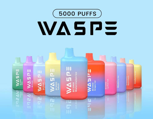 Waspe 5000 PUFFS перезаряжаемый одноразовый вейп 13 мл предварительно заполненный сок