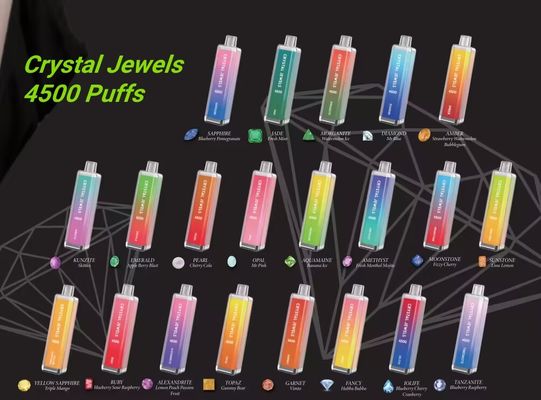 Crystal 4500 одноразовая вейп-ручка 20 мг перезаряжаемая капсула 1500 мх батарея