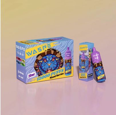 Waspe 12000Puffs Популярный в Европе с RandM Tornado Big Puff Vape Mesh Coil