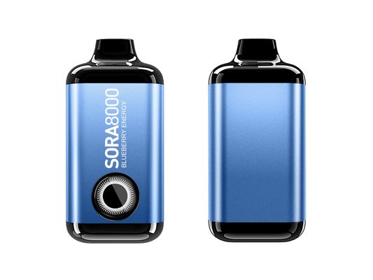 Sora 8000 Puffs 5% Ник соль Заполненный одноразовый вейп 14 мл 1.1 Ом сетка катушка