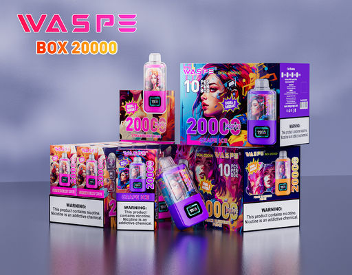 Sus304 Rgb Светлый фруктовый аромат Вейп 20000Puffs 650Mah Батарея OEM Цвета