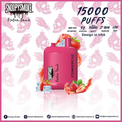 Двойной 18-миллилитровый предварительно заполненный жидкость 5% никотина силы вапки с 650mAh типа C перезаряжаемой батареи