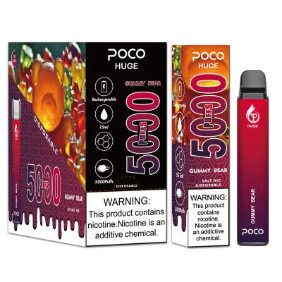 1.2ом POCO Huge 5000 Puff Bar одноразовое устройство 15 мл жидкой соли никотина 5%