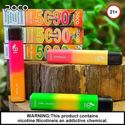 1.2ом POCO Huge 5000 Puff Bar одноразовое устройство 15 мл жидкой соли никотина 5%