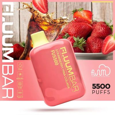 12мл Предварительно заполненный батончик Fluum Bar 5500 Ароматизаторы сока Одноразовый Vape 650mAh