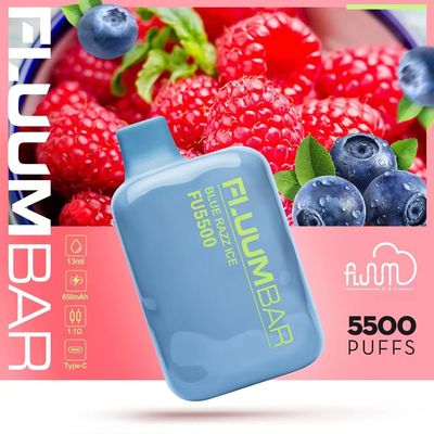 12мл Предварительно заполненный батончик Fluum Bar 5500 Ароматизаторы сока Одноразовый Vape 650mAh