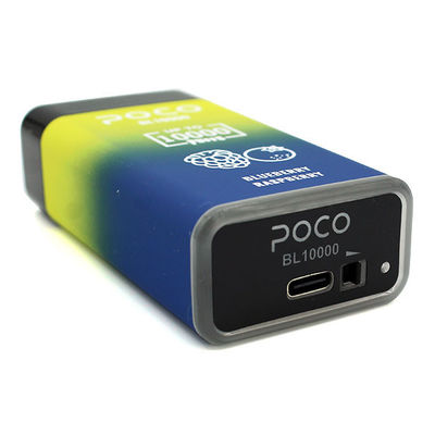 Высокопроизводительный дизайн POCO 10000PUFFS одноразовая вейп-ручка с 20 мл электронной жидкости и 5% ника