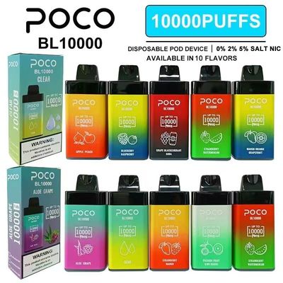 Высокопроизводительная большая бутылочная вейп-модель без POCO 10000 бутылок смешанного цвета Ник 0% для вас