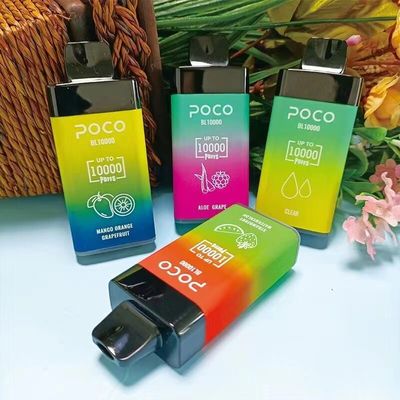 POCO BL10000 Big Puff Предварительно заполненный одноразовый вейп 20 мл 5% Nic 650 мАч Перезаряжаемый