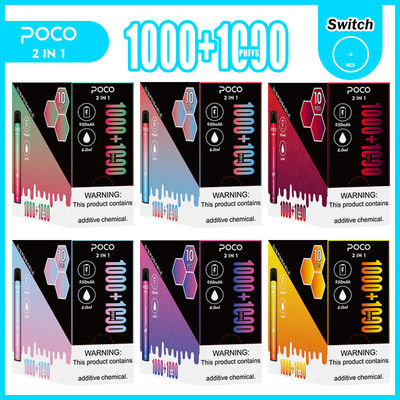 POCO 2 в 1 Pre заполненном Nic 950mAh Vapes 5% никотина соли устранимом