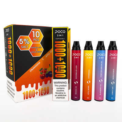 POCO 2 в 1 Pre заполненном Nic 950mAh Vapes 5% никотина соли устранимом