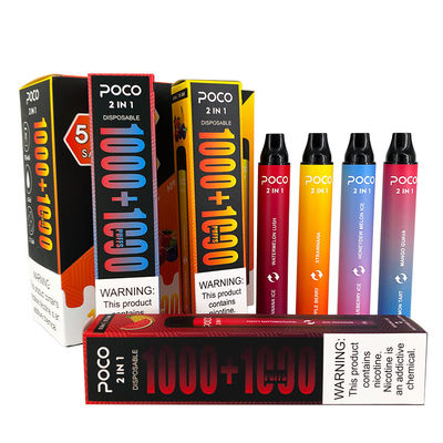 Poco удваивает 2 в 1 2000 слоек 6.0ml 950mAh приправило ручку Vape льда манго устранимую