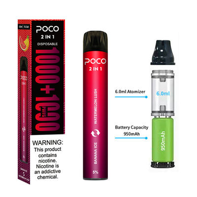 стручок Адвокатуры мини 950maH перезаряжаемые Vape слойки 6ml 5% Nictocine