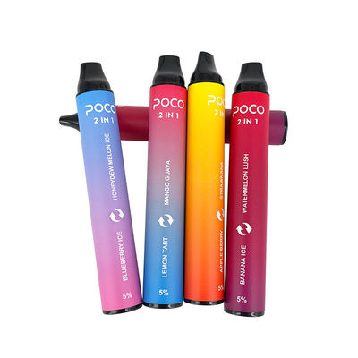 Poco удваивает 2 в 1 2000 слоек 6.0ml 950mAh приправило ручку Vape льда манго устранимую