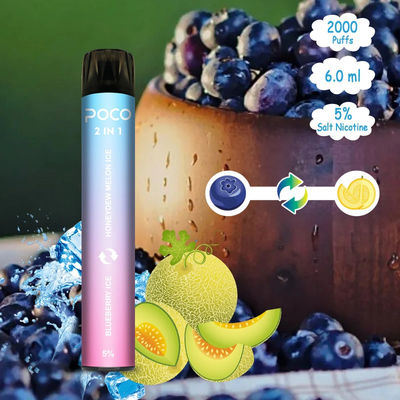 Poco 2 в 1 2000 никотинах 5% прибора слойки CBD устранимых Vape