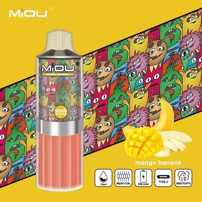 MIOU 9000 E Cig Vape Pods Ароматизированный Vape Pod 18 мл Электронная жидкость