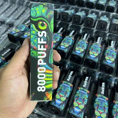 8000Puffs одноразовая электронная ручка с подзарядкой типа C без