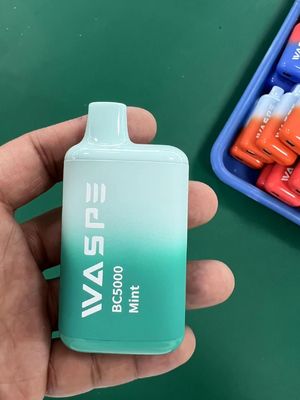 Waspe 5000 PUFFS перезаряжаемый одноразовый вейп 13 мл предварительно заполненный сок