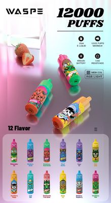 Waspe 12000Puffs Популярный в Европе с RandM Tornado Big Puff Vape Mesh Coil