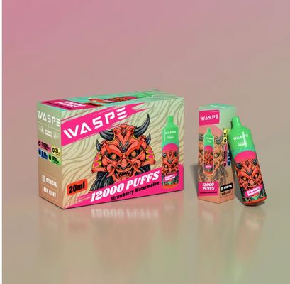 Waspe 12000 Puffs Big Puff Vape Mesh Coil LED Shining одноразовый вапный ящик