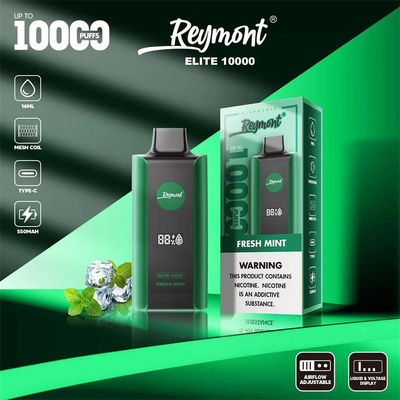 Elite 10000 Puffs Перезаряжаемое одноразовое устройство для вейпа 1.2 Ом Сопротивление сетка катушка 8 Фруктовый аромат
