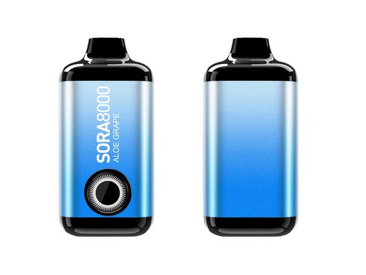 Sora 8000 Puffs Mesh Coil Презаполненный одноразовый вейп с воздушным потоком 5% Nic