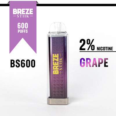 600Puffs одноразовая вейп-ручка с 2% ником для вейпинга в дисплейной коробке