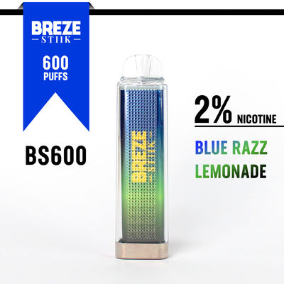 600Puffs одноразовая вейп-ручка с 2% ником для вейпинга в дисплейной коробке