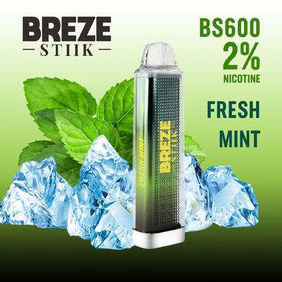 BREZE BS600 одноразовый вейп 2 мл 500 мх батарея Ник Сила 20 мг