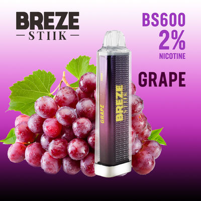 BREZE BS600 одноразовый вейп 2 мл 500 мх батарея Ник Сила 20 мг