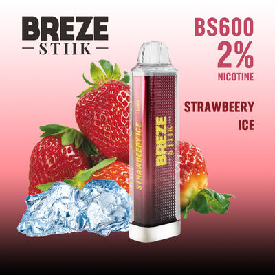 BREZE BS600 одноразовый вейп 2 мл 500 мх батарея Ник Сила 20 мг