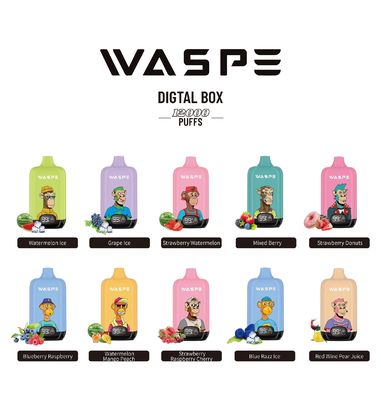 Одноразовый испаритель Waspe Stick 12000Puffs 650mAh батарея с 10 ароматами