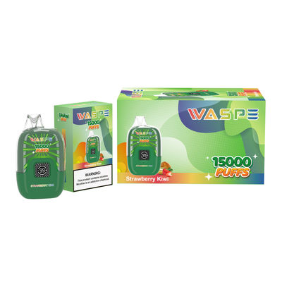 Waspe 15000Puffs с зарядным портом типа C и материалом SUS304