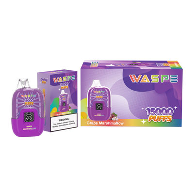 Waspe 15000Puffs с зарядным портом типа C и материалом SUS304