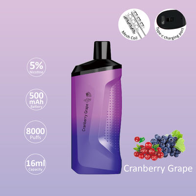 15 мл E- Liquid POCO 5000 Puffs Устройство 5%nic для гладкого