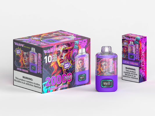 RGB Light Big Puff Vaping Battery 650Mah Sus304 20000Puffs (РГБ Легкий Большой Пуф Вейп Батарея 650МА)