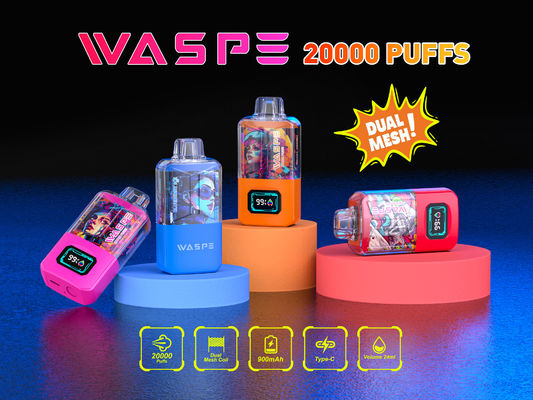 Sus304 Rgb Светлый фруктовый аромат Вейп 20000Puffs 650Mah Батарея OEM Цвета