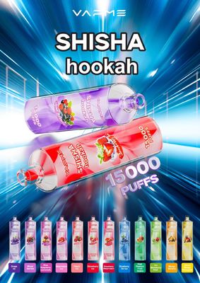 650mAh Big Puff Vape 15000puffs 25ml Ejuice 24 Фруктовые ароматы OEM Доступно 0%/2% Nic