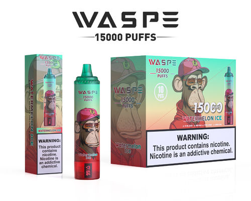 15000 пуф Big Puff Vape с 12 фруктовыми ароматами 650mAh батарея и 22 мл емкости сока