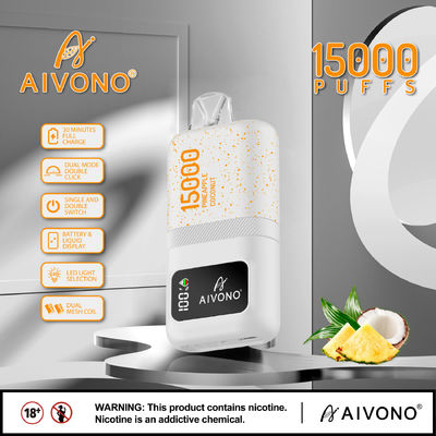 Умная ручка с двойной решеткой E Vape 15 фруктовых ароматизаторов 24 мл экран с жидкой емкостью