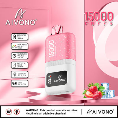 Умная ручка с двойной решеткой E Vape 15 фруктовых ароматизаторов 24 мл экран с жидкой емкостью
