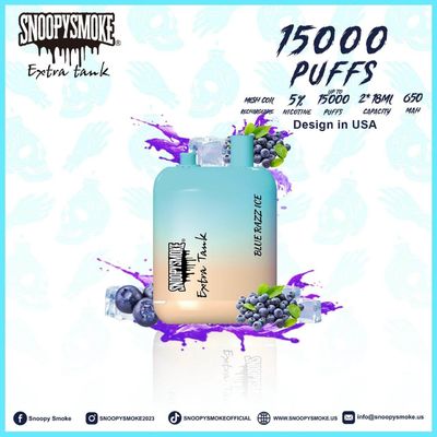 Двухбарочный фруктовый аромат USA Vape Kit 15000 пушек типа C Акумулятор 650mAh