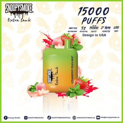 Двойной 18-миллилитровый предварительно заполненный жидкость 5% никотина силы вапки с 650mAh типа C перезаряжаемой батареи