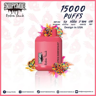 Двойной 18-миллилитровый предварительно заполненный жидкость 5% никотина силы вапки с 650mAh типа C перезаряжаемой батареи